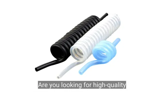 Tubo espiral de silicone elástico flexível, personalização de mangueira de borracha de silicone extrudada