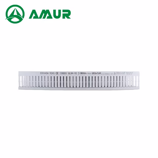 Proteção de fios de plástico PVC 60x40mm 80x50mm Slottend Cable Duct