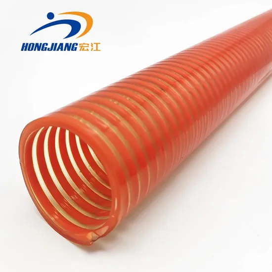 Mangueira de sucção de PVC durável com hélice rígida para uso industrial