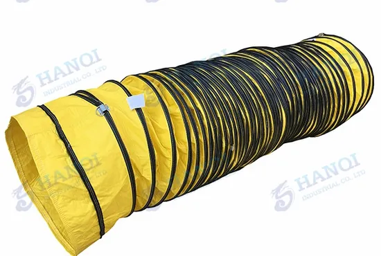 Duto de ar telescópico de PVC, ventilador de mão, duto de ventilação conectado suavemente